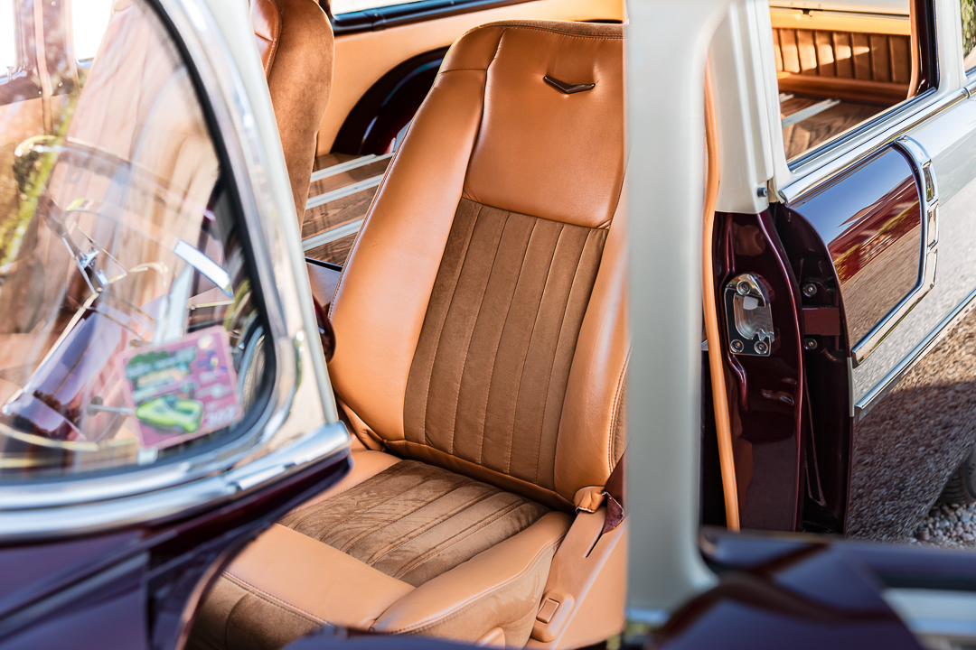 Front seat interior detail