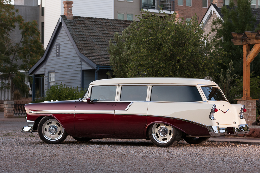 Wagon parked, side view
