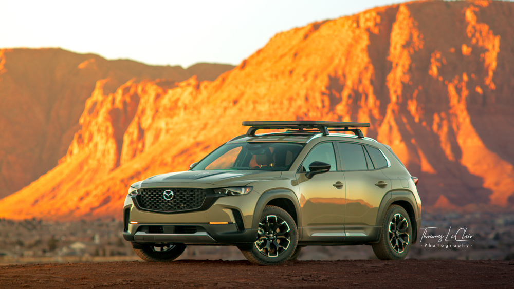 Track panning shot, race car in motion