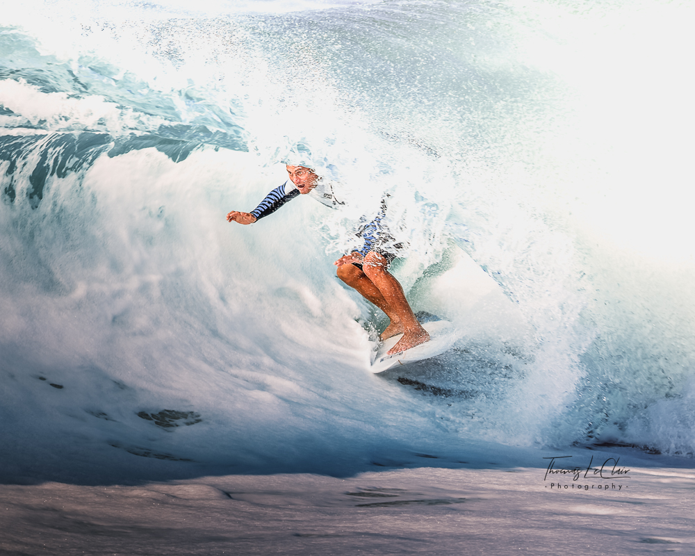 Surfing study photograph at The Wedge